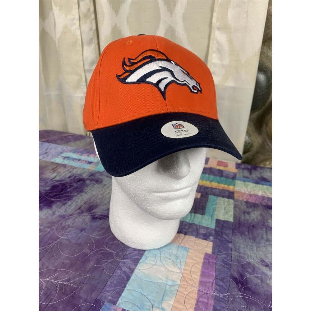 DENVER BRONCOS NFL TEAM APPAREL ADULT ADJUSTABLE HAT NEW & LICENSED NWT